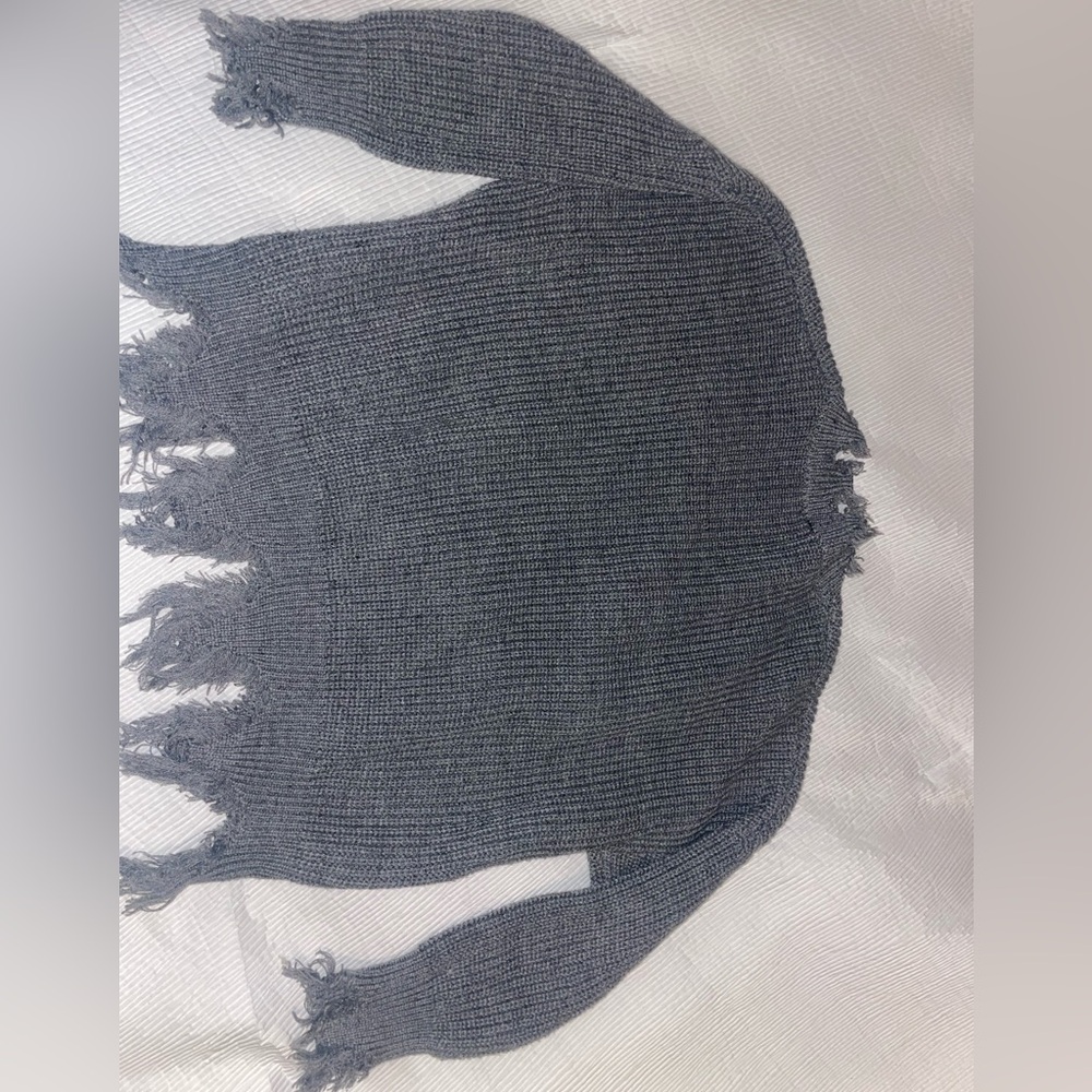 Grey boutique sweater size small grey color